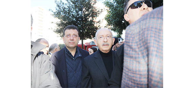 Kılıçdaroğlu deprem bölgesinde incelemede bulundu