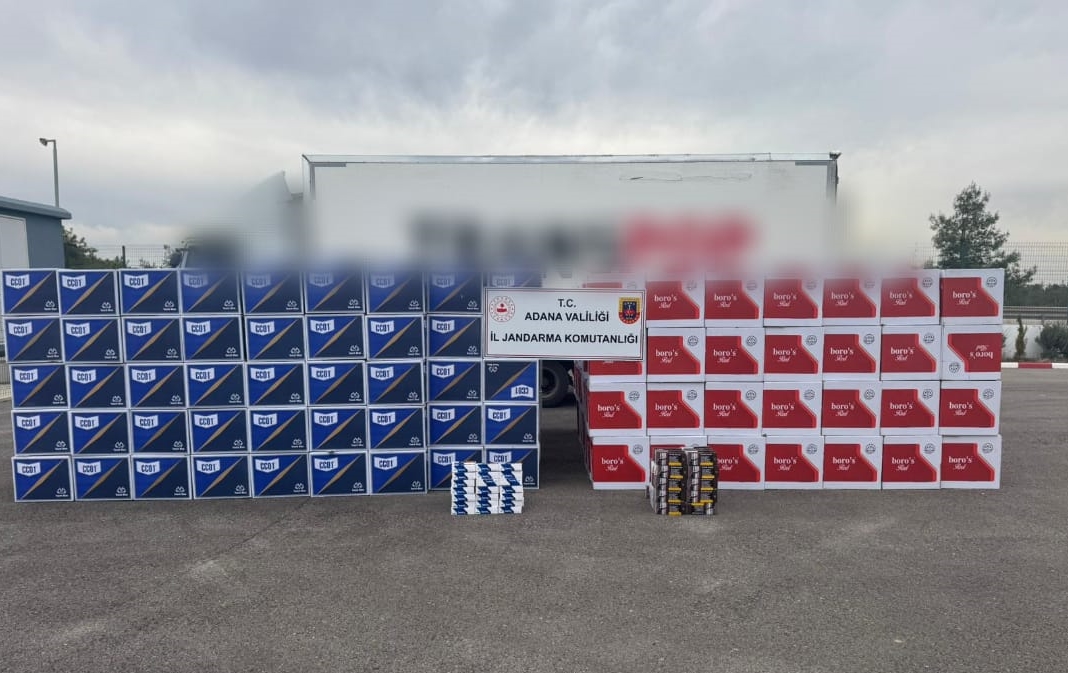 Adana’da tırda 5 milyon 600 bin makaron ele geçirildi