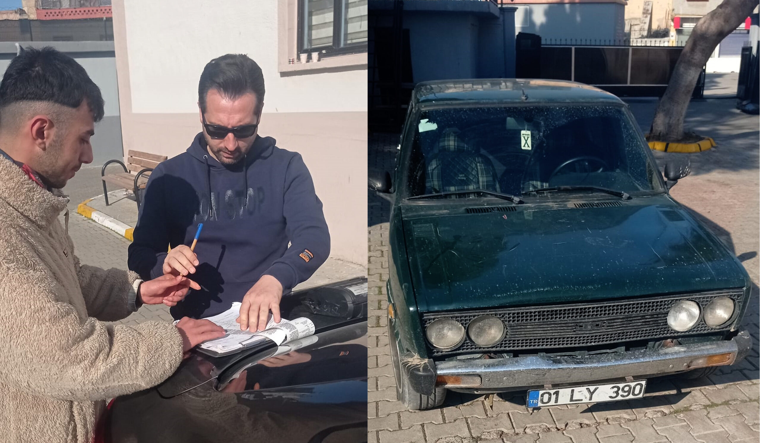 Otomobilin arka koltuğunda motosiklet taşıyan sürücüye ceza