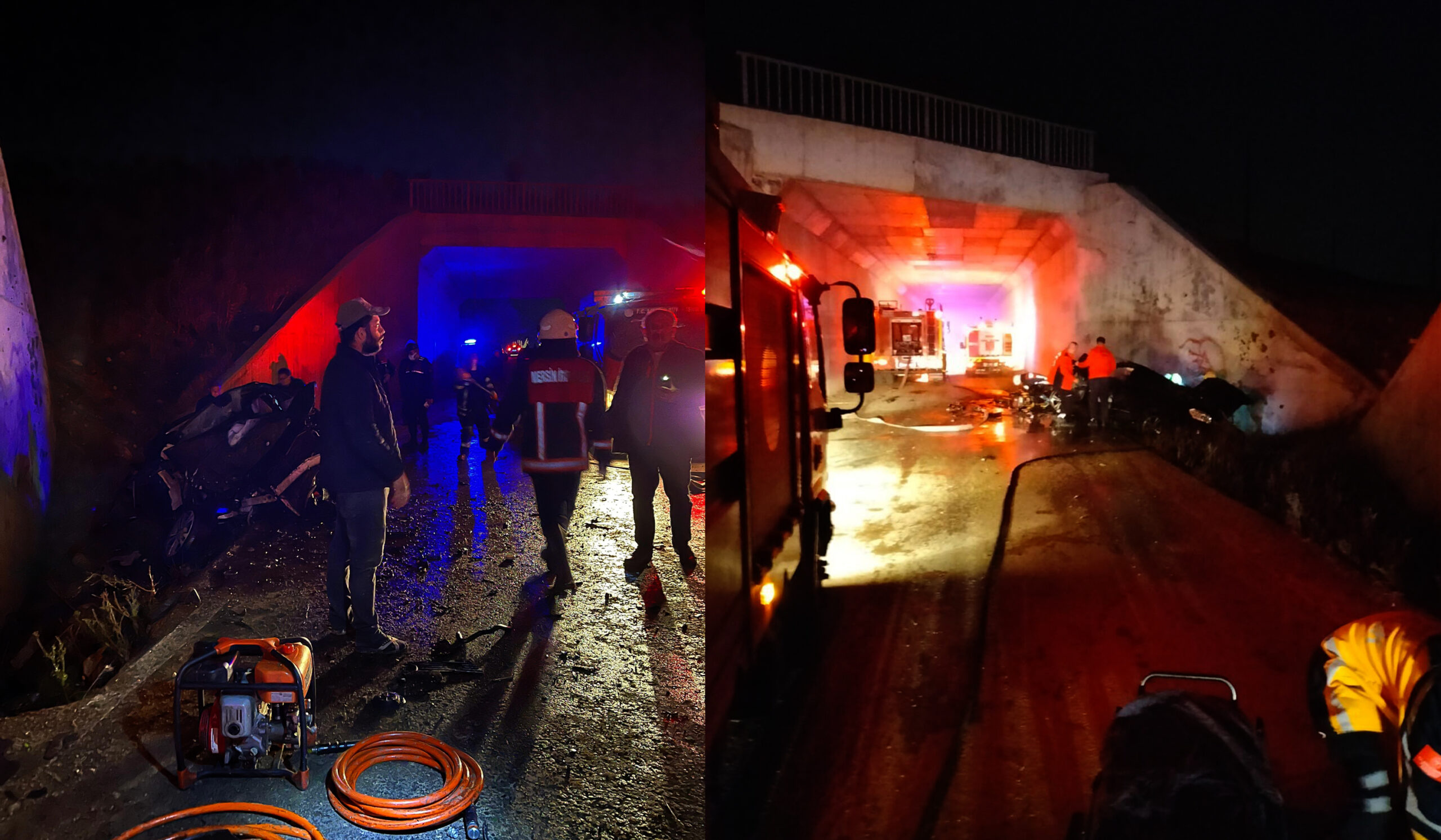 Tarsus’ta havaalanı yolunda kaza: 2 yaralı