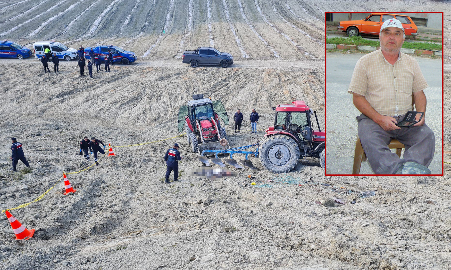 Burdur’da devrilen traktörün altında can verdi