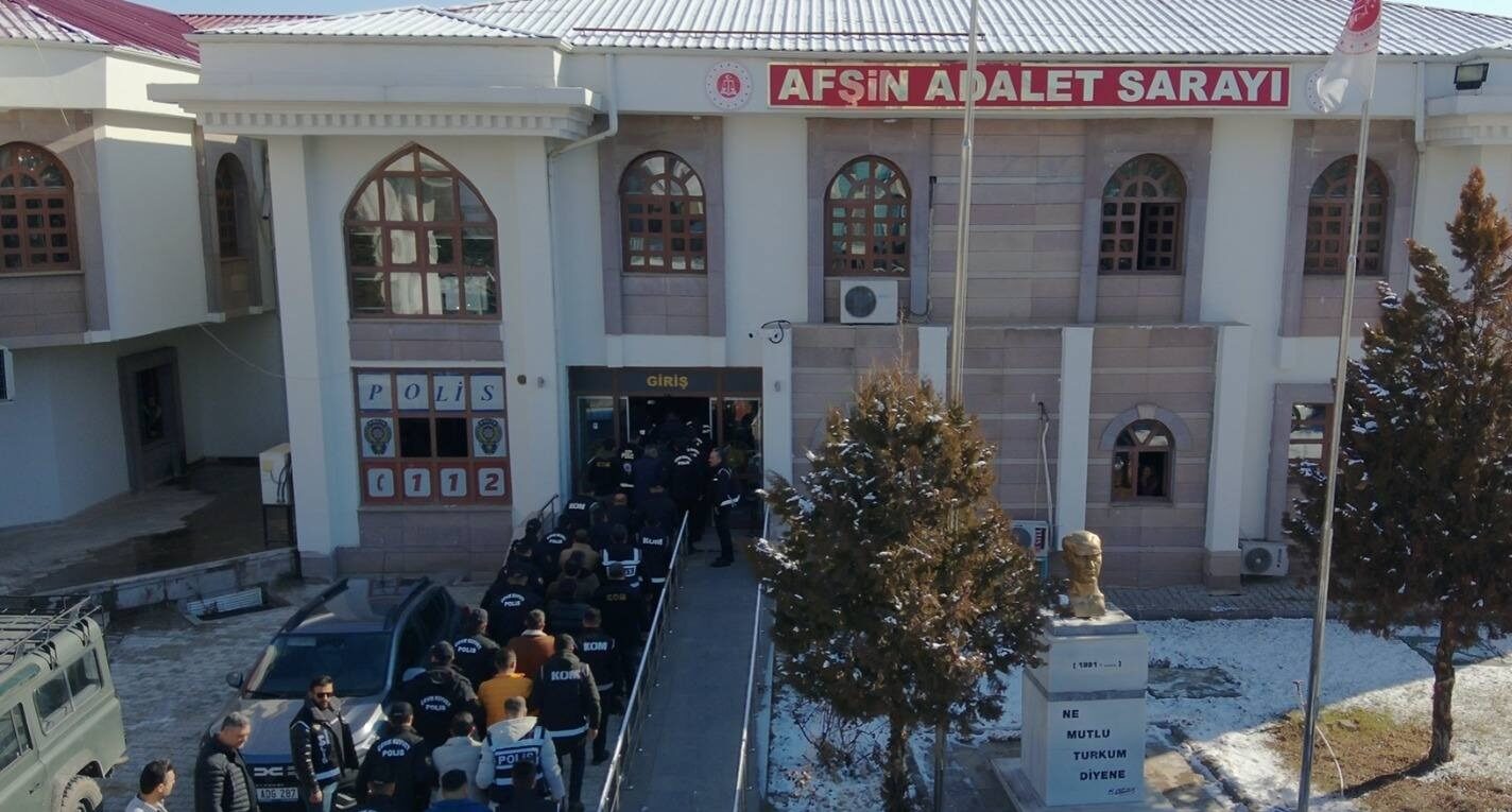 Kahramanmaraş merkezli suç örgütü operasyonunda 20 zanlı tutuklandı