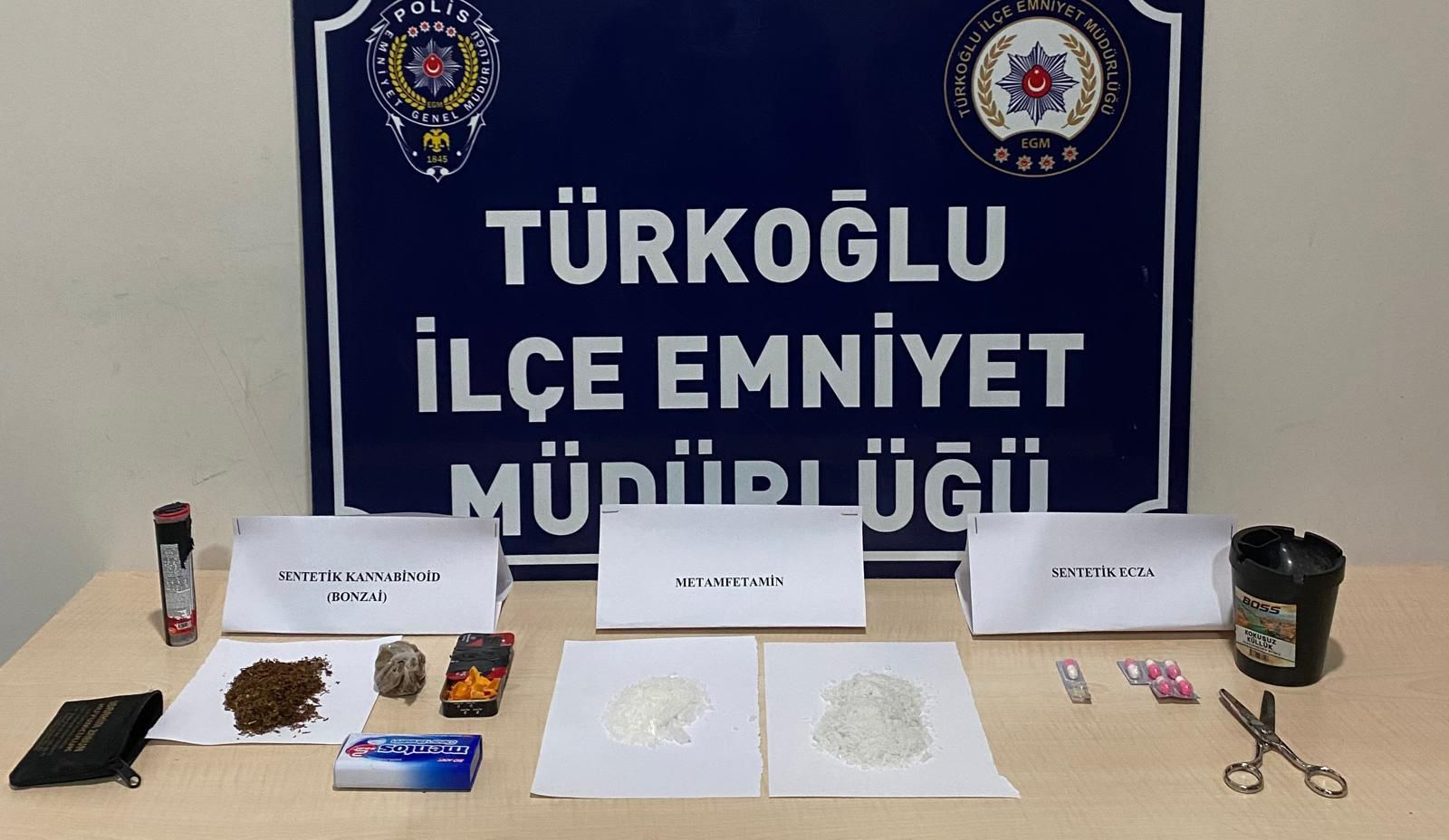 Kahramanmaraş’ta uyuşturucu operasyonunda 3 zanlı tutuklandı