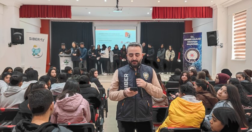 Karaisalı’da lise öğrencilerine siber güvenlik eğitimi verildi
