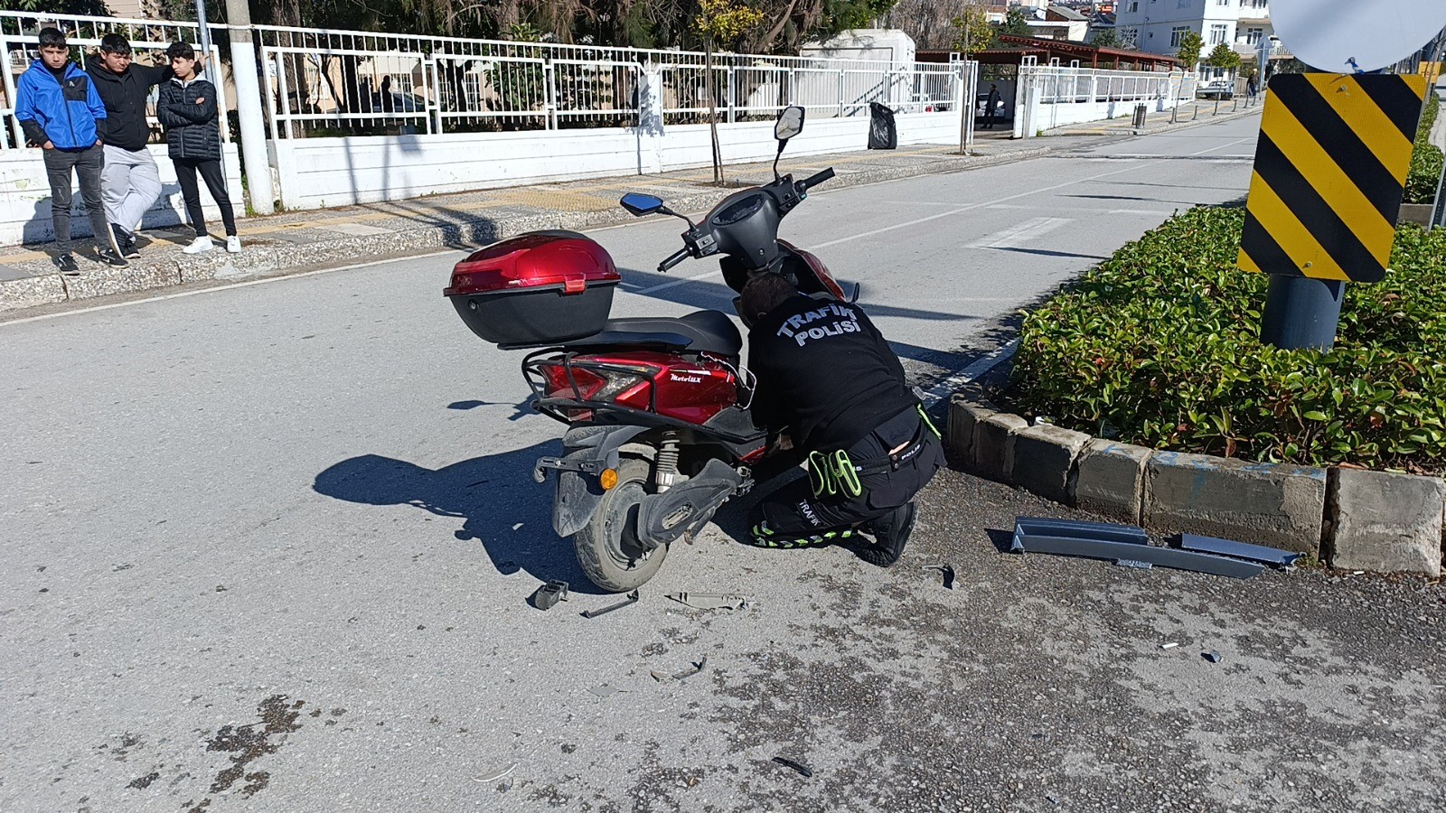 Kaza yapan plakasız motosiklete 15 bin 713 TL para cezası