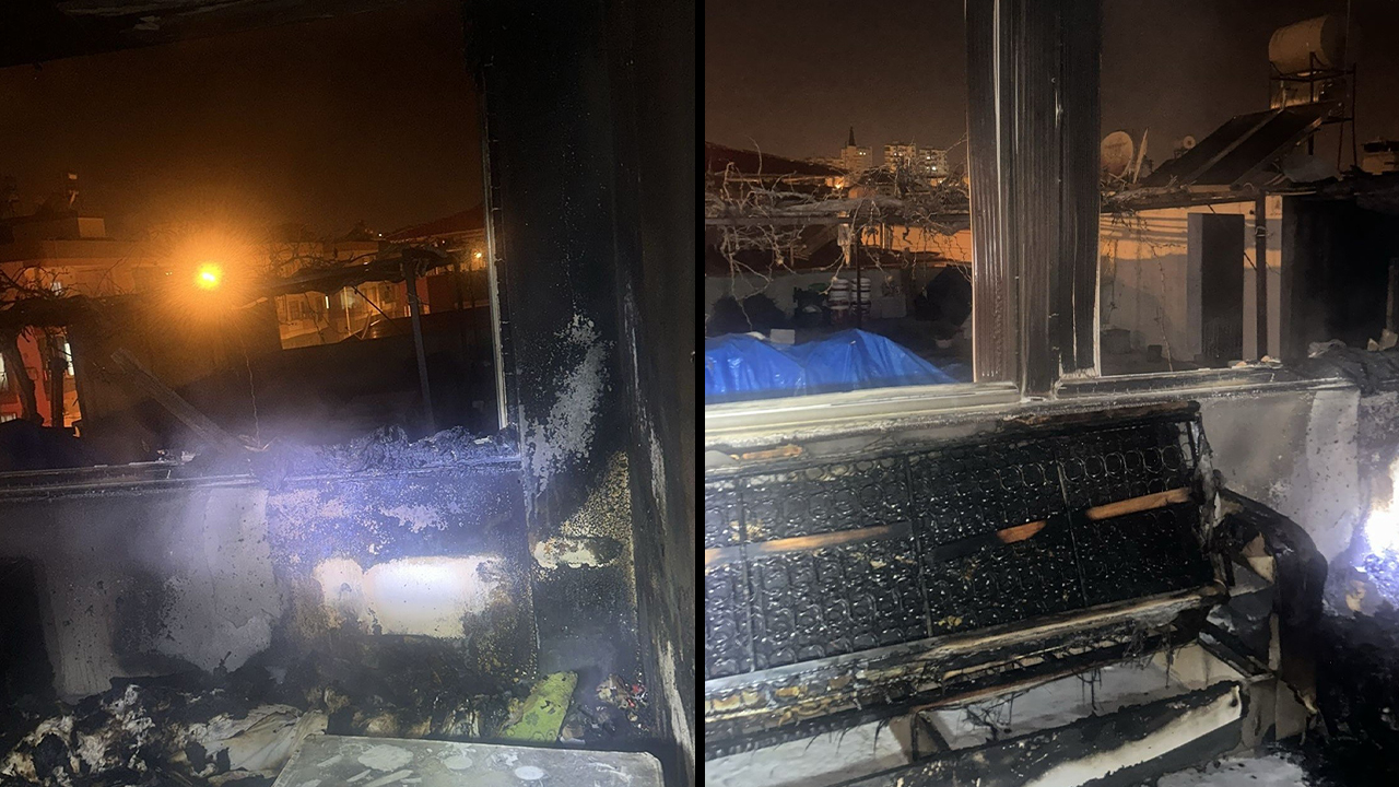 Tarsus’ta bir evde çıkan yangın söndürüldü