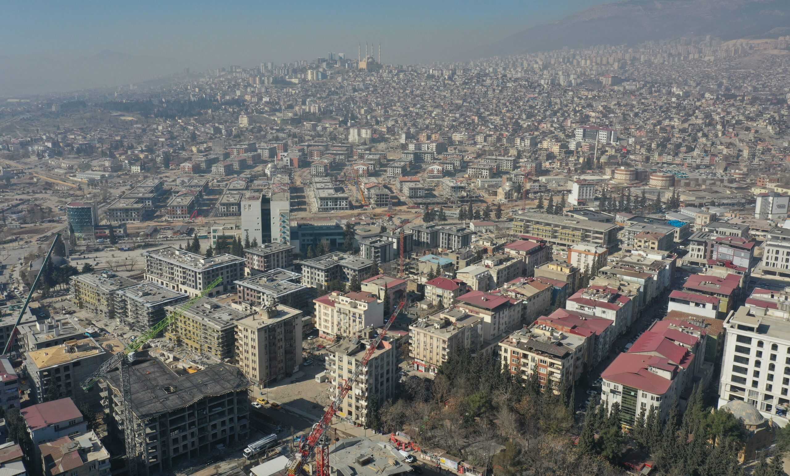 Üzerinden 2 yıl geçen depremlerin merkez üssü Kahramanmaraş havadan görüntülendi