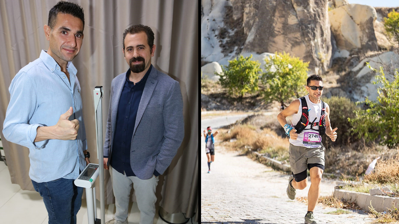 Yürümekte zorlanıyordu, şimdi maratonda koşuyor