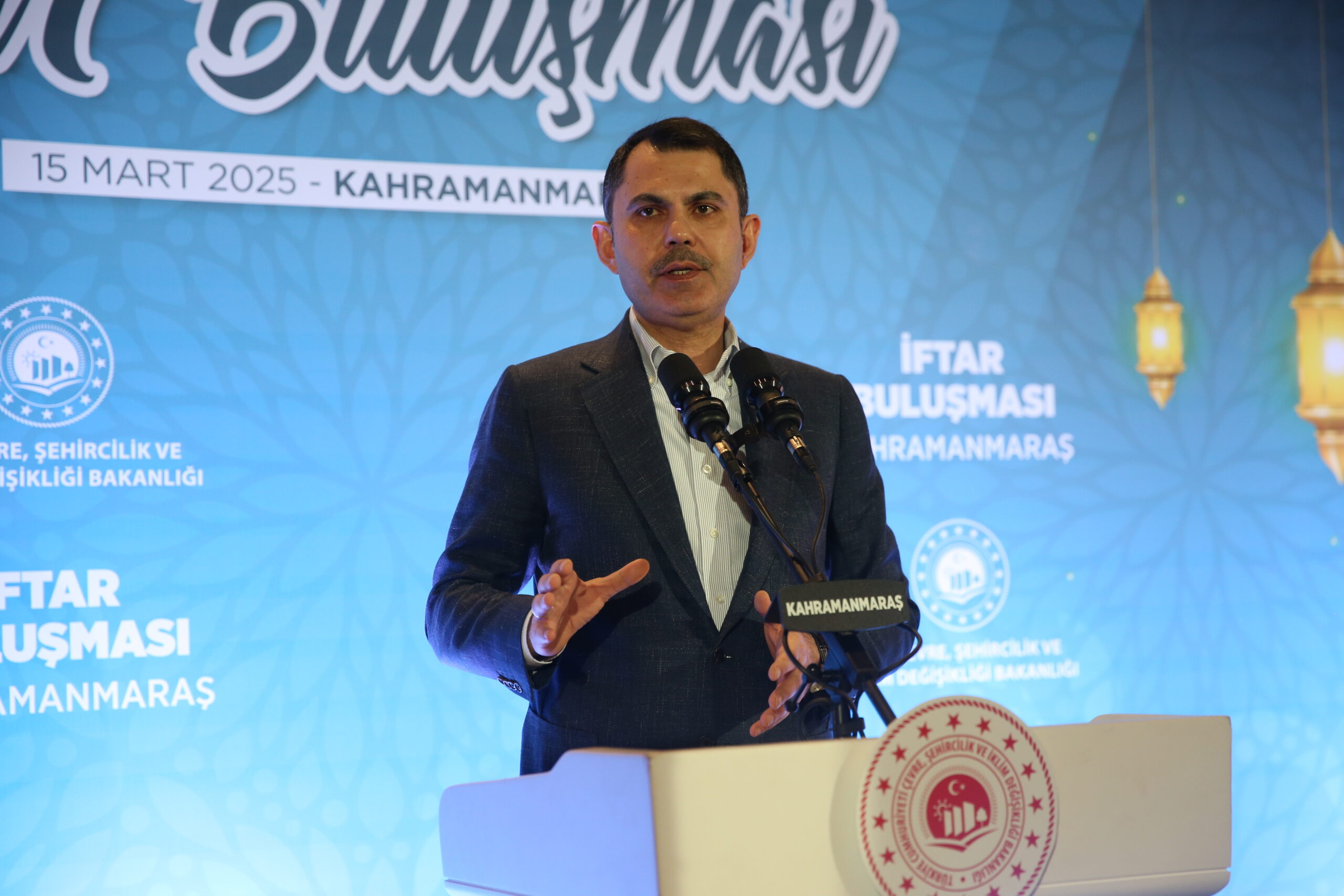 Bakan Kurum, Kahramanmaraş’ta iftar programına katıldı