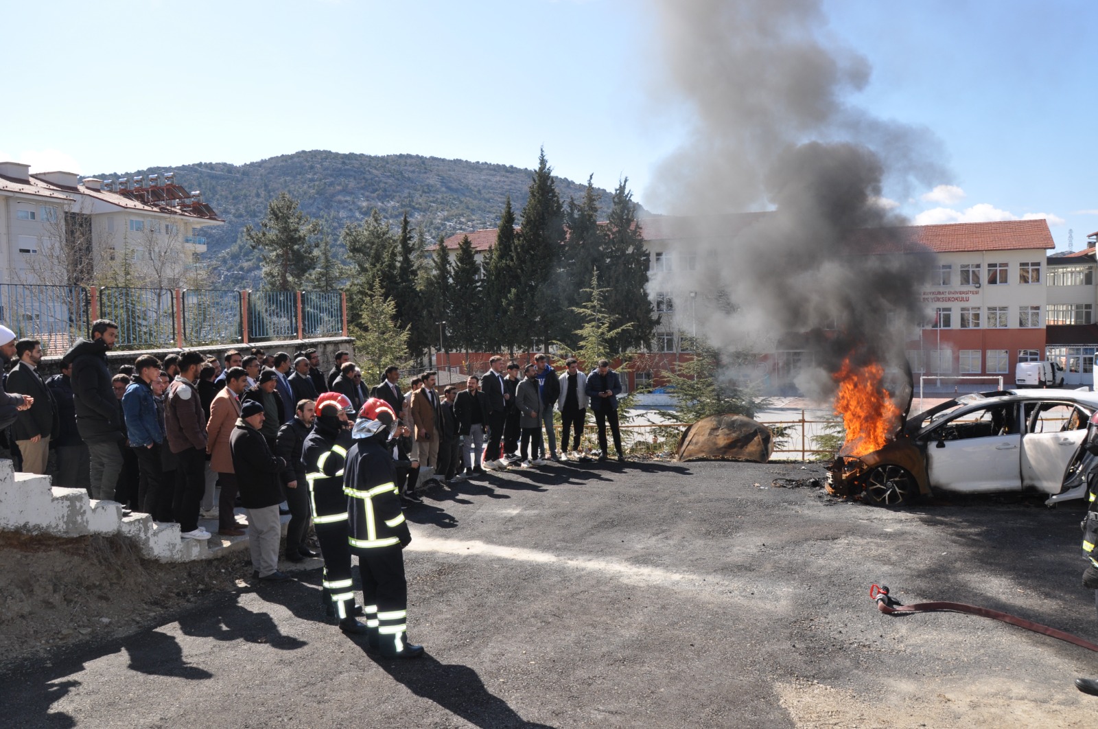 Akseki’de müftülük personeline yönelik “yangın ve ilk yardım” tatbikatı düzenlendi
