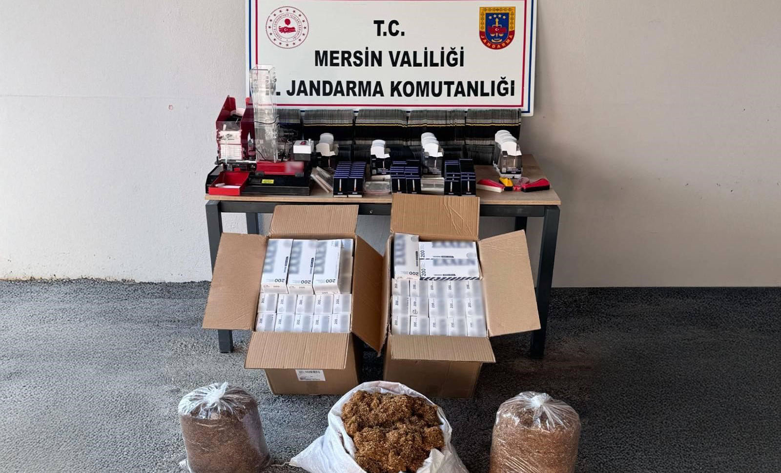 Mersin’de kaçak makaron operasyonu: 1 şüpheli gözaltına alındı