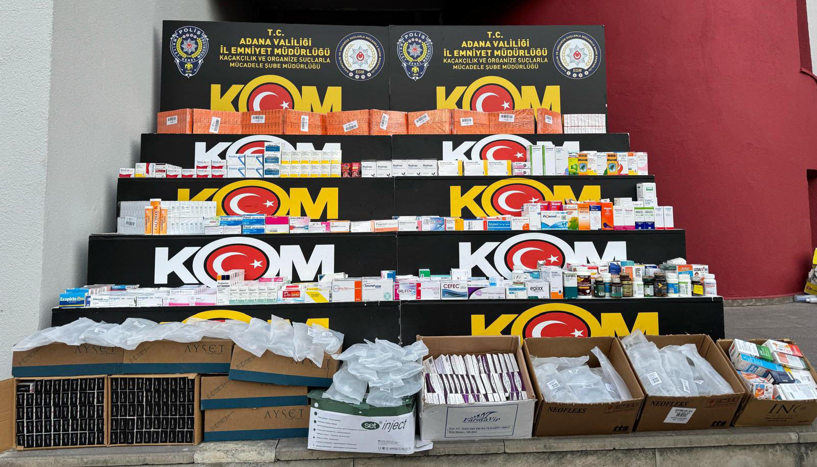 Adana’da 29 bin 975 ilaç ele geçirilen operasyonda 1 şüpheli gözaltına alındı