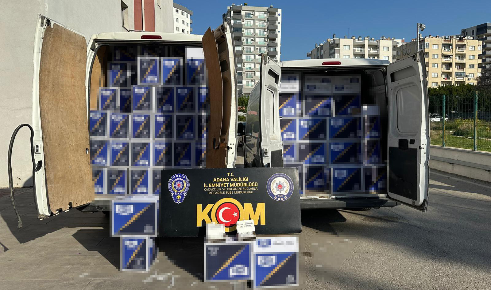 Adana’da 3 milyon TL’lik makaron operasyonu: 2 tutuklama