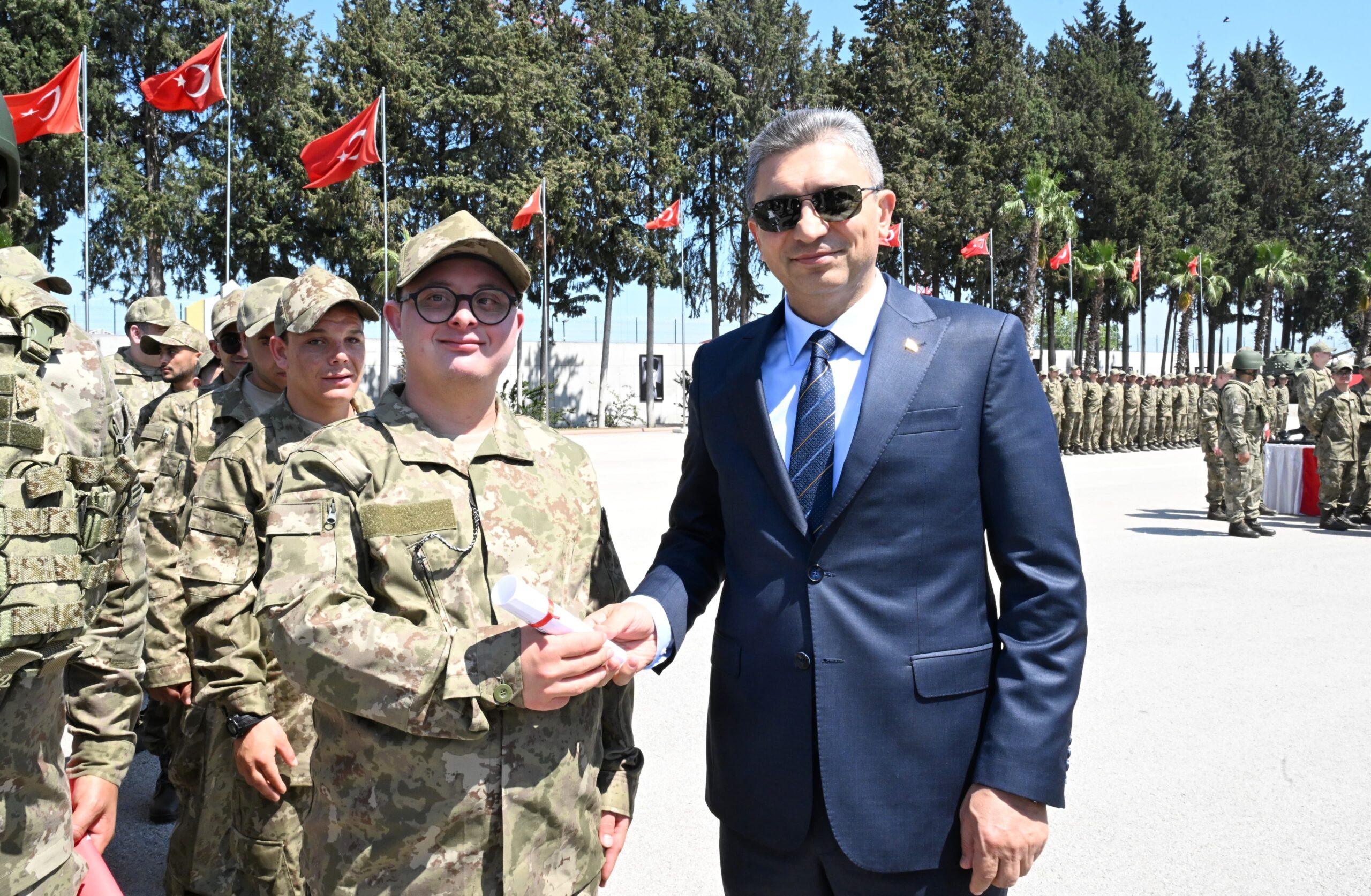 Antalya’da 52 özel birey temsili askerlik gururu yaşadı