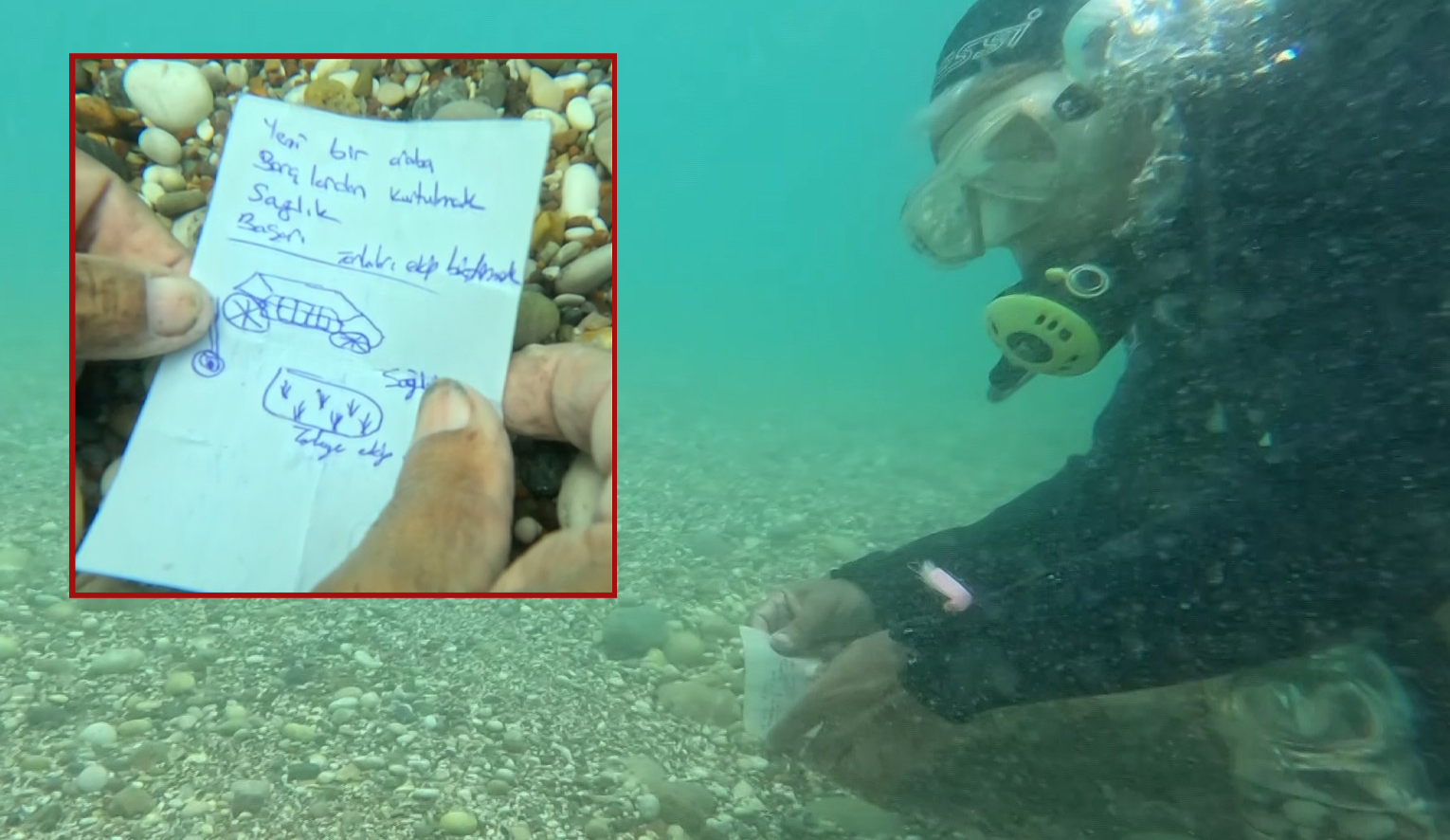 Antalya’da deniz dibindeki Hıdırellez dilekleri şaşırttı