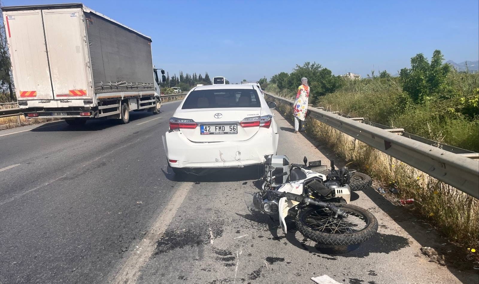 Antalya’da motosiklet kazası: 1 ölü