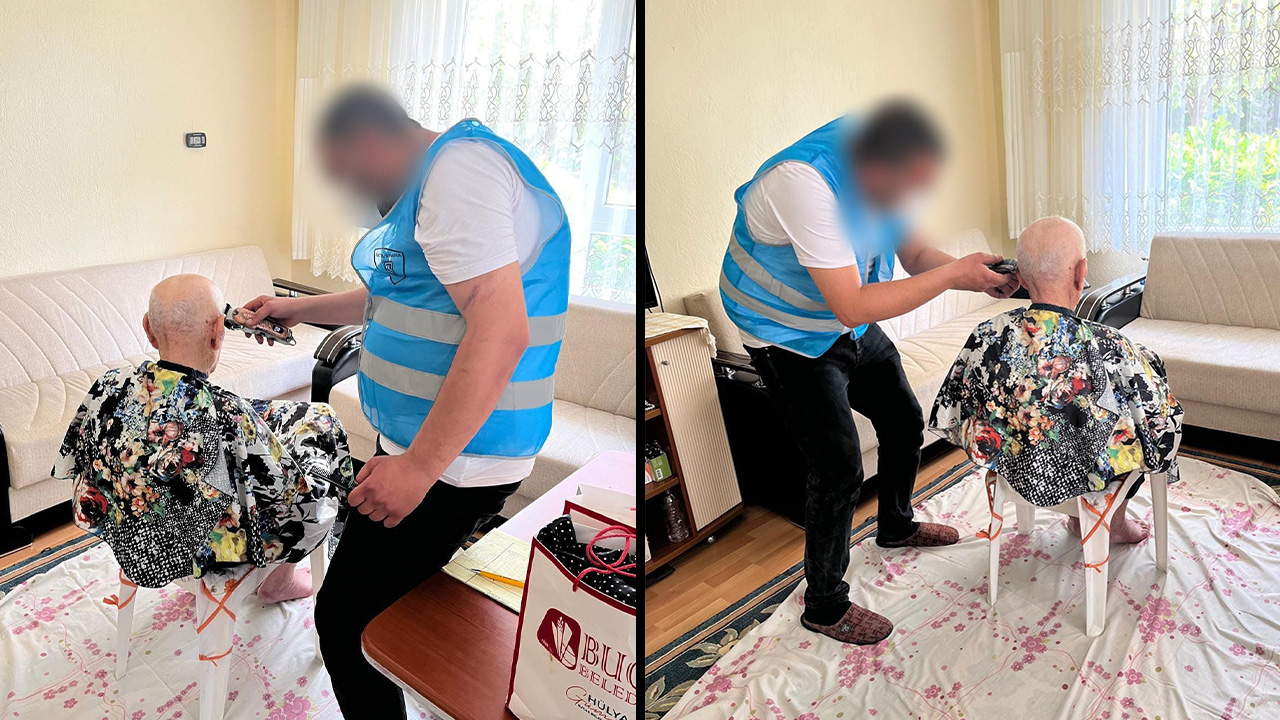Denetimli serbestlik yükümlülerinden evlere ücretsiz tıraş desteği