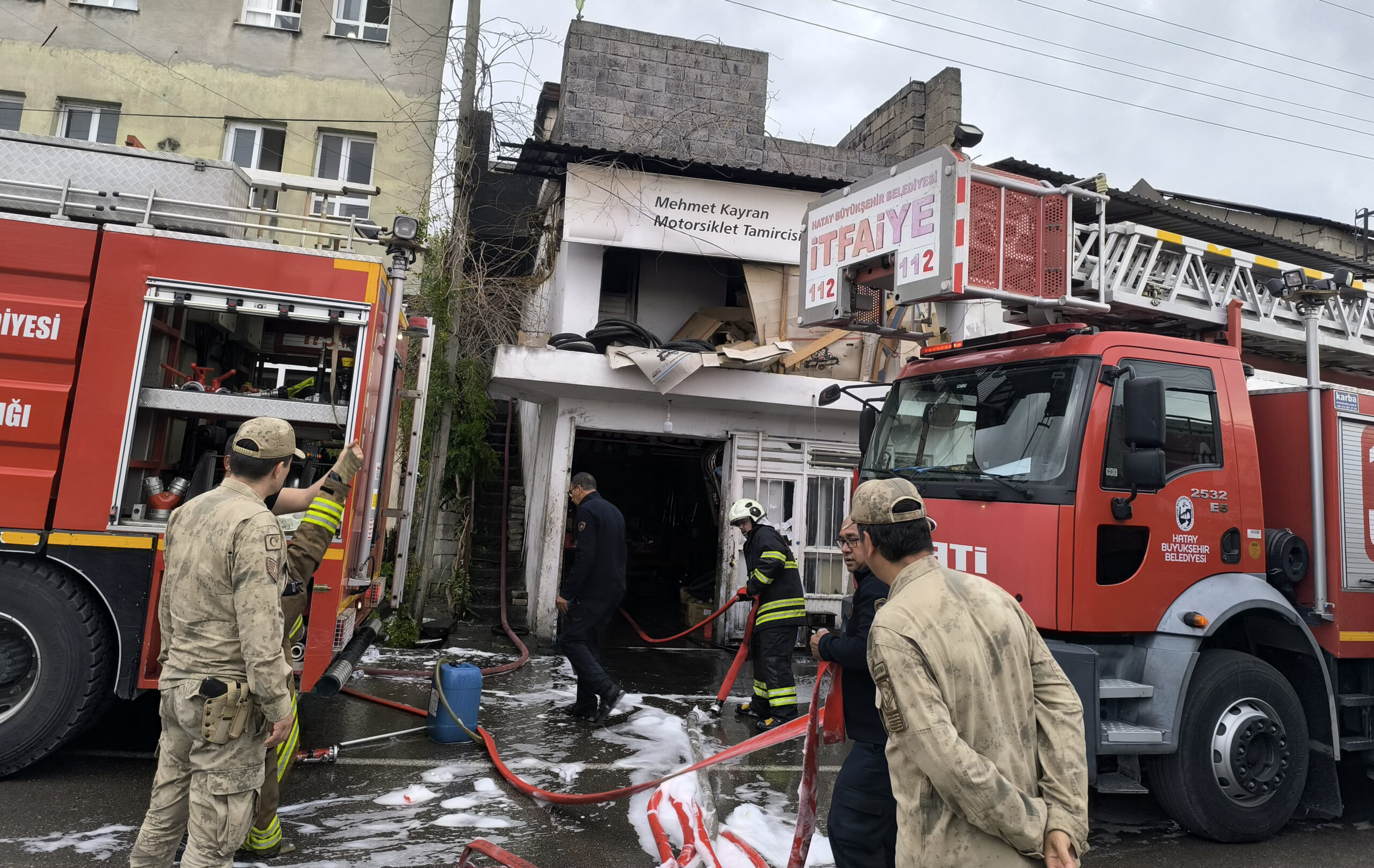 Dörtyol’da korkutan yangın