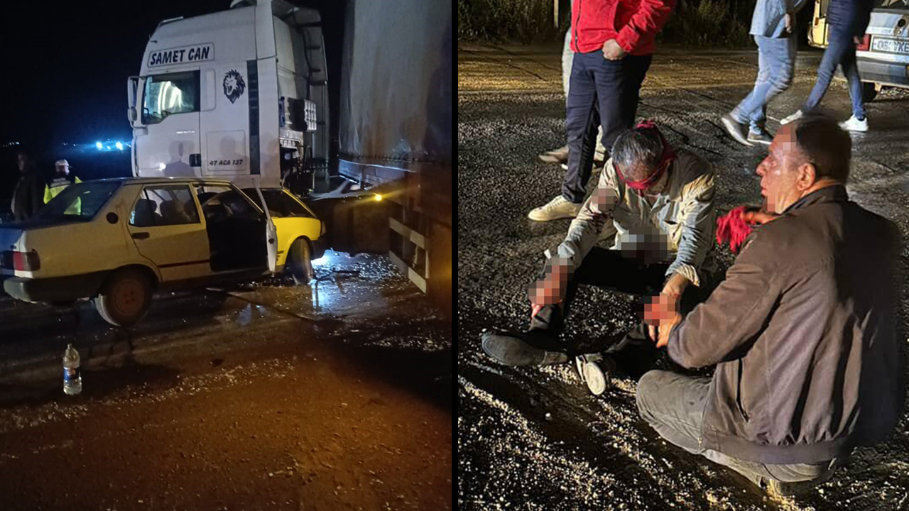 Hatay’da kazada Fiat Tofaş hurdaya döndü: 2 yaralı
