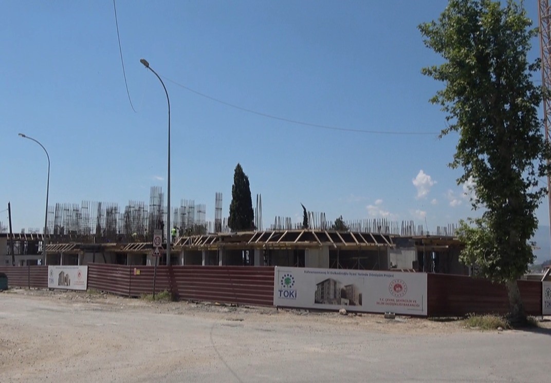 Kahramanmaraş’ın eski mahallelerinde deprem konutları yükseliyor