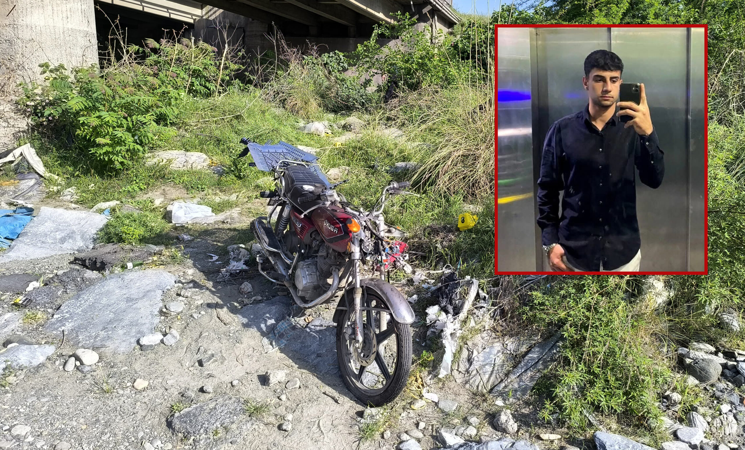 Köprüden uçan motosikletin 18 yaşındaki sürücüsü öldü