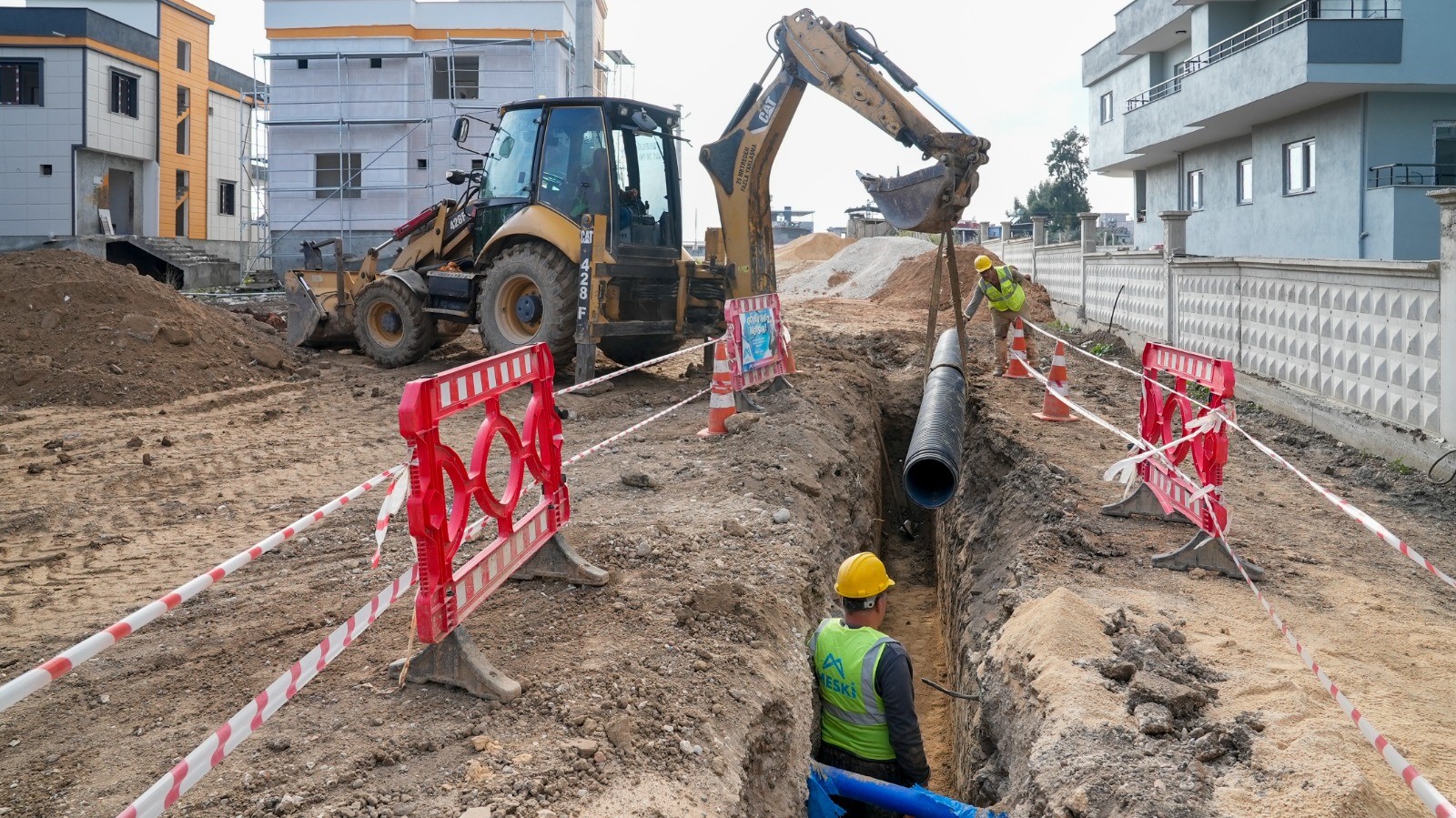 MESKİ Tarsus’ta yeni yerleşim bölgelerine atık su altyapısı kazandırdı