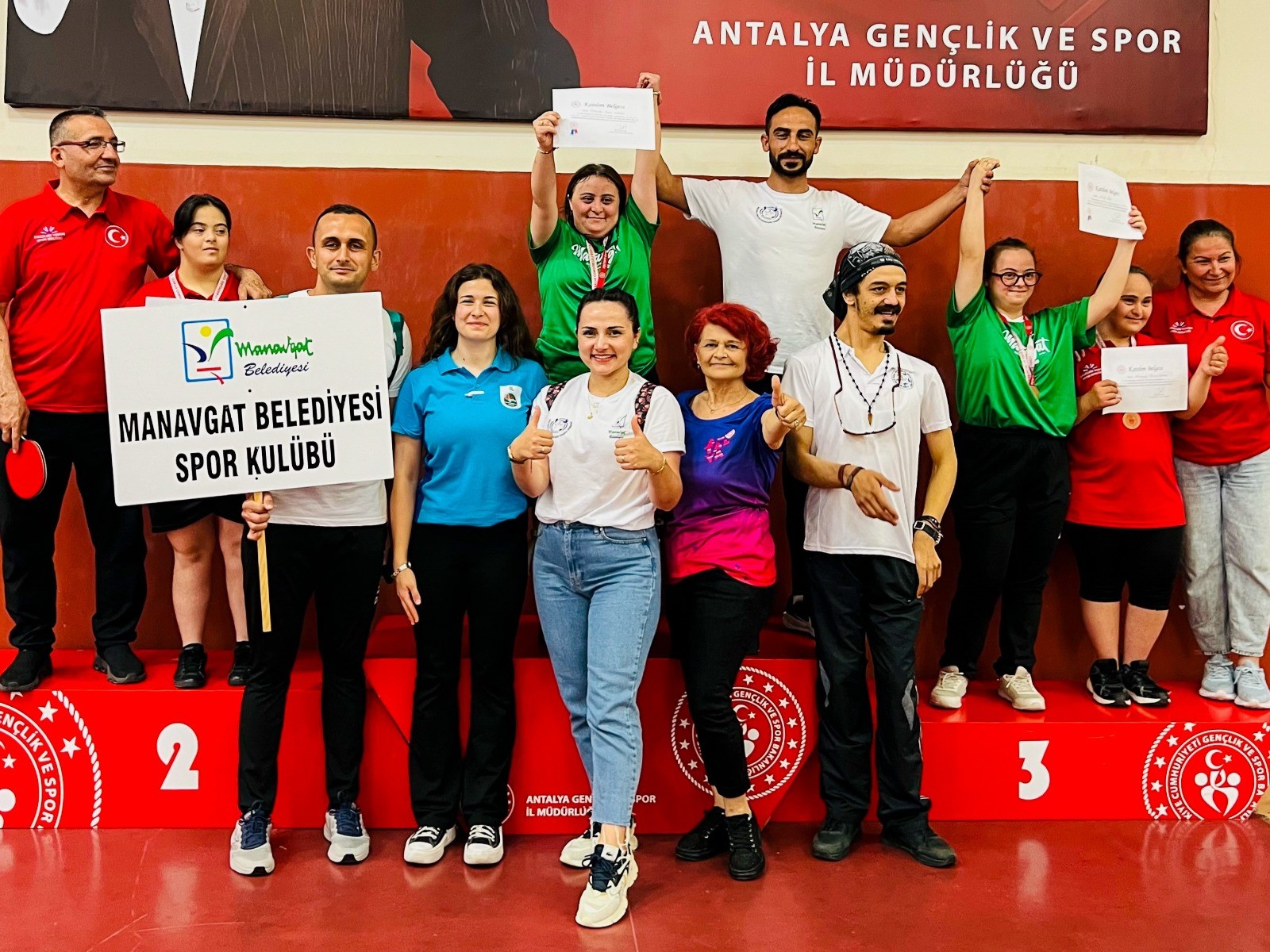 Manavgat Belediyespor’un özel sporcuları Antalya’da zirvede