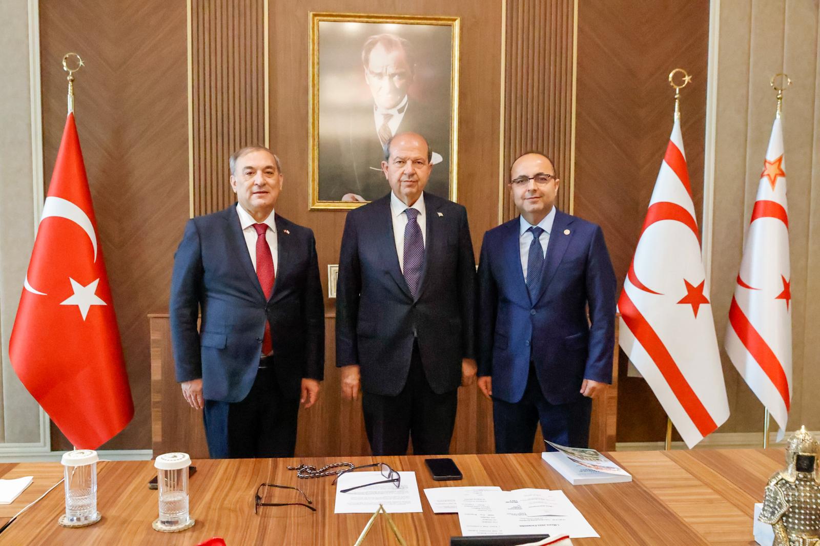 Rektör Sözen KKTC Cumhurbaşkanı’nı ziyaret etti